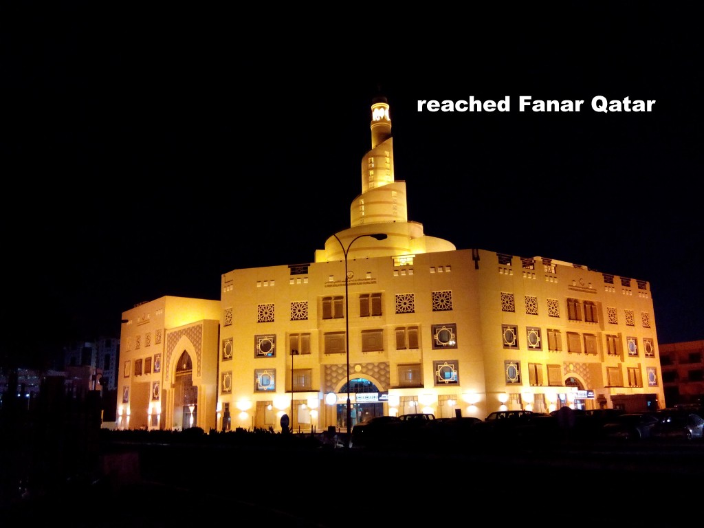 reached Fanar Qatar. from here only  5 min walking to room